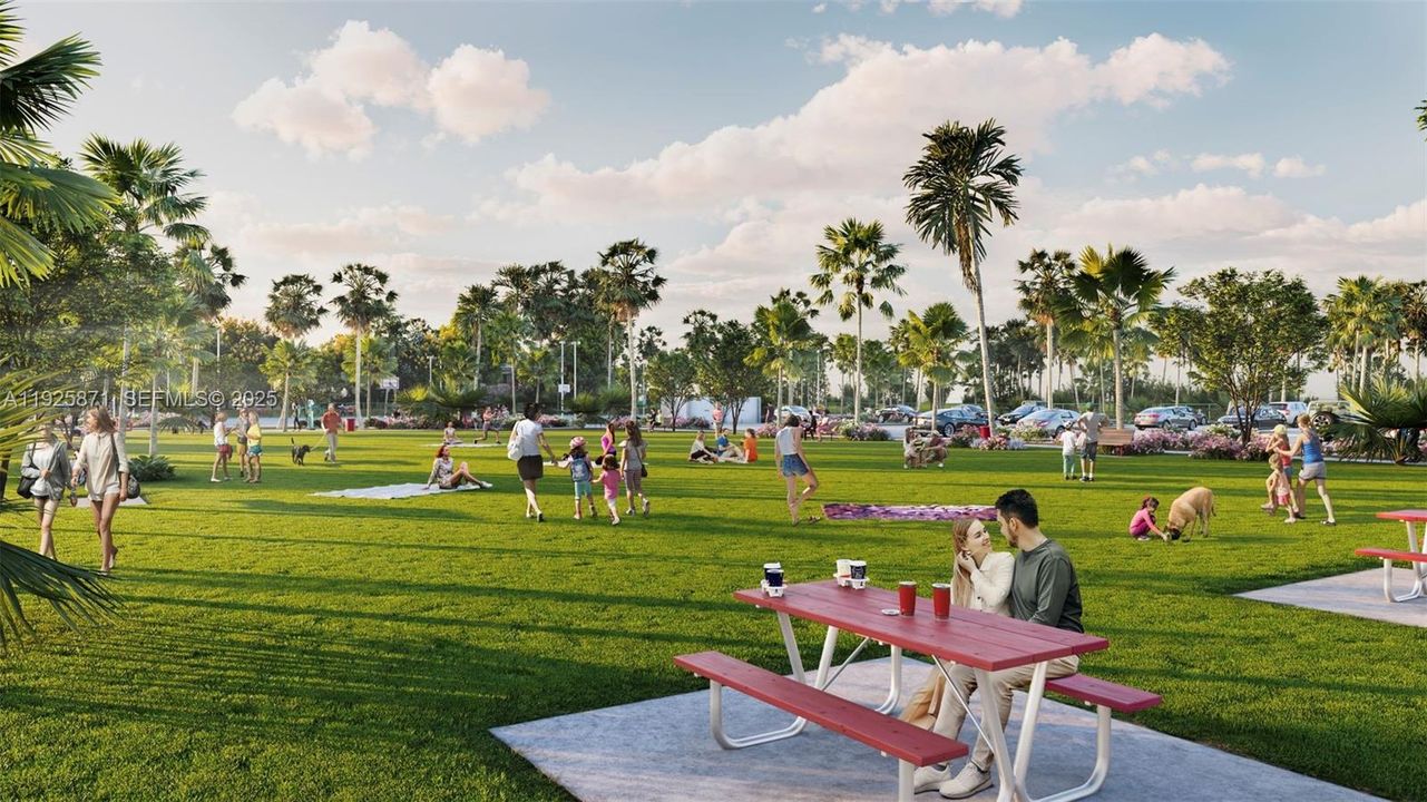 Future community picnic area