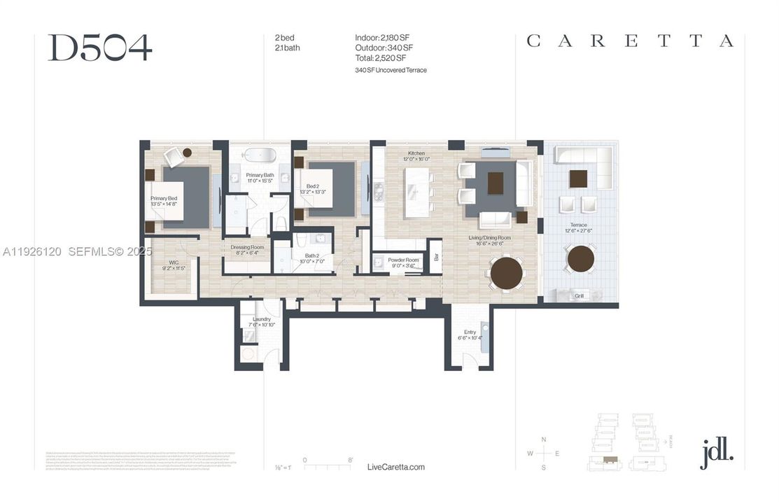 На продажу: $2,071,000 (2 спален, 2 ванн, 2180 Квадратных фут)