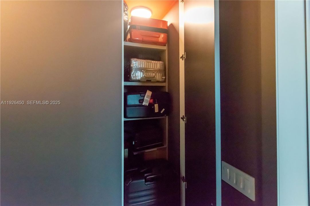 Half bathroom. storage