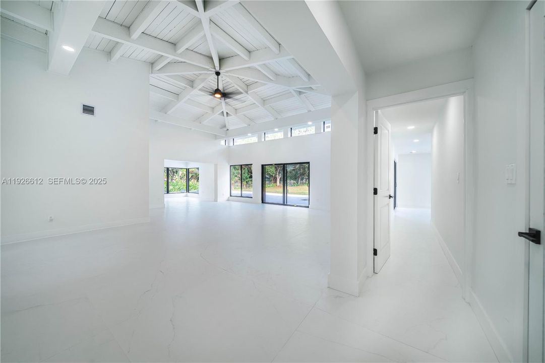 Hallway to master suite