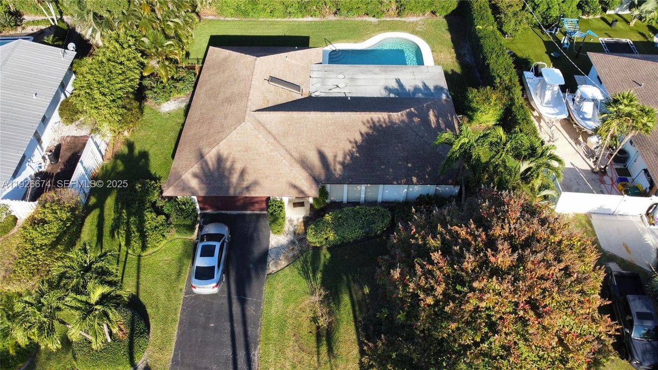 Aerial view of property front view