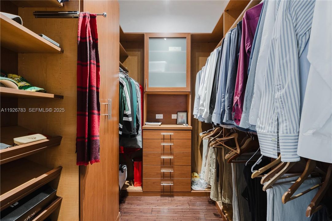 Primary bedroom his/hers closet