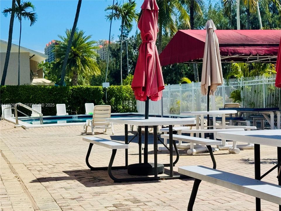 POOL AREA/BBQ/TABLES