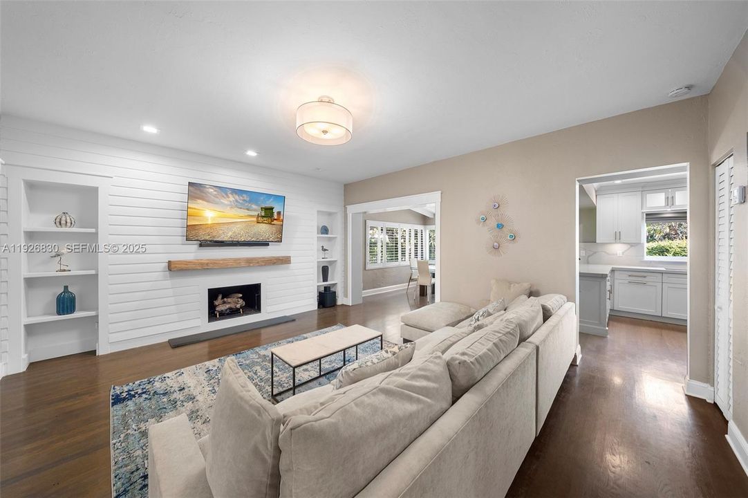 Gorgeous room with gas fireplace