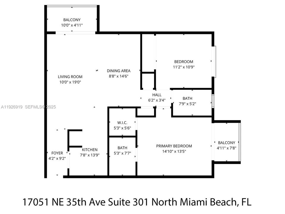 For Sale: $240,000 (2 beds, 2 baths, 935 Square Feet)