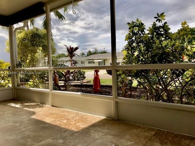 Screened front Porch
