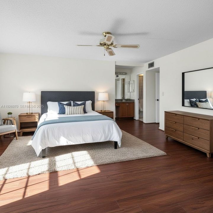 virtually staged bedroom