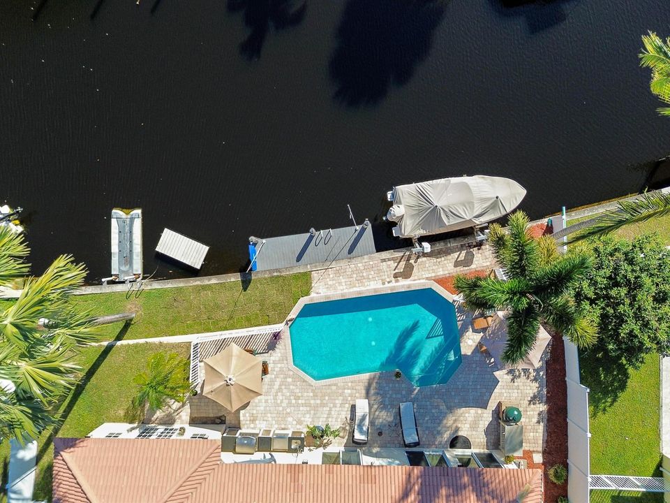 Aerial over pool / dock