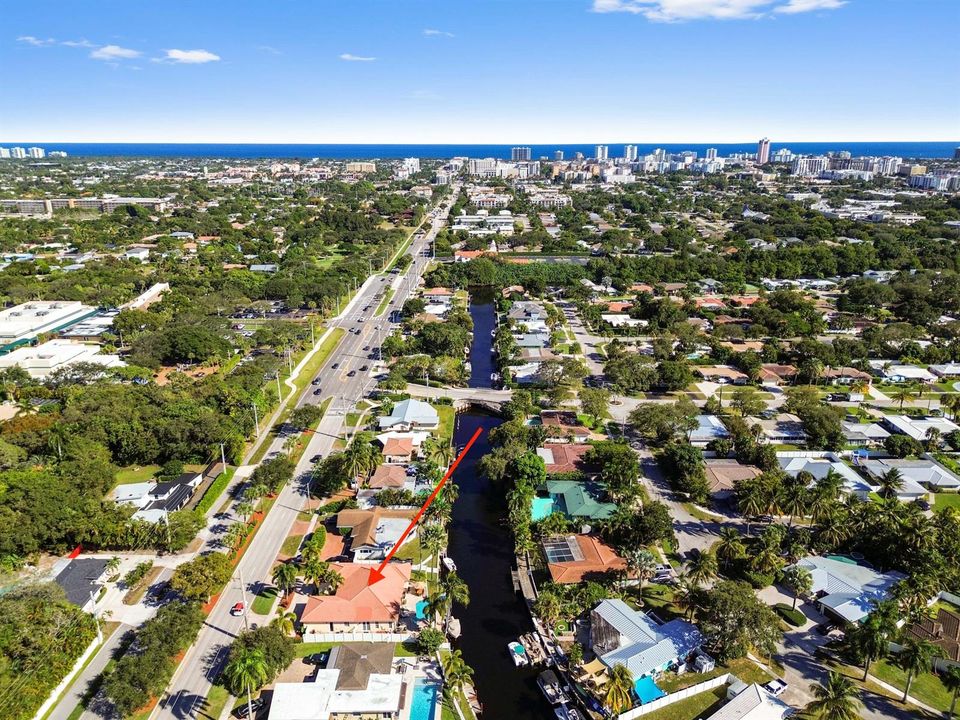 Drone shoot over the house