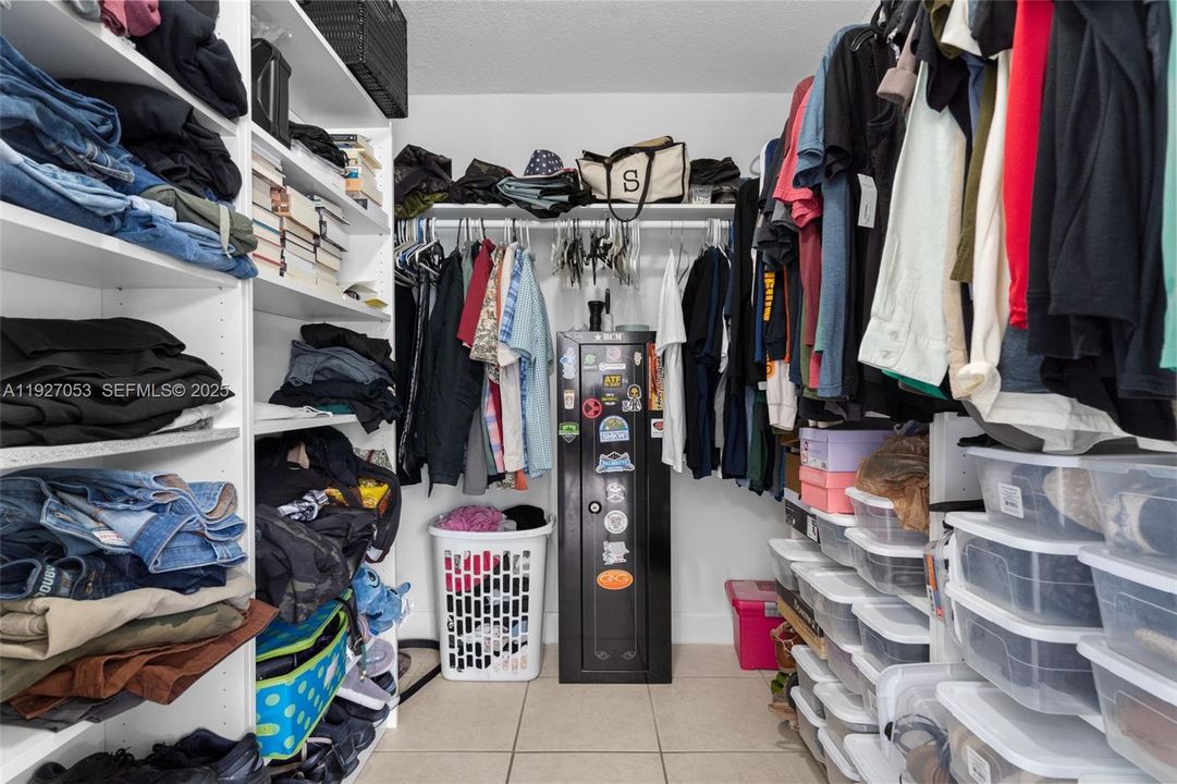 Primary walk in closet