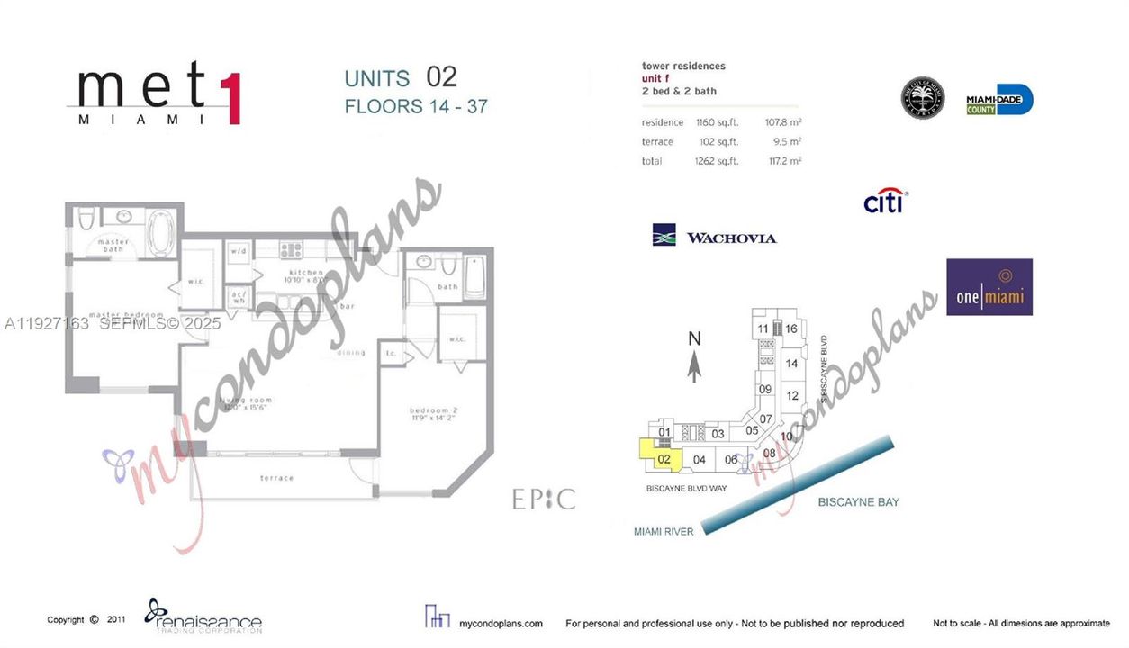 В аренду: $3,700 (2 спален, 2 ванн, 1017 Квадратных фут)