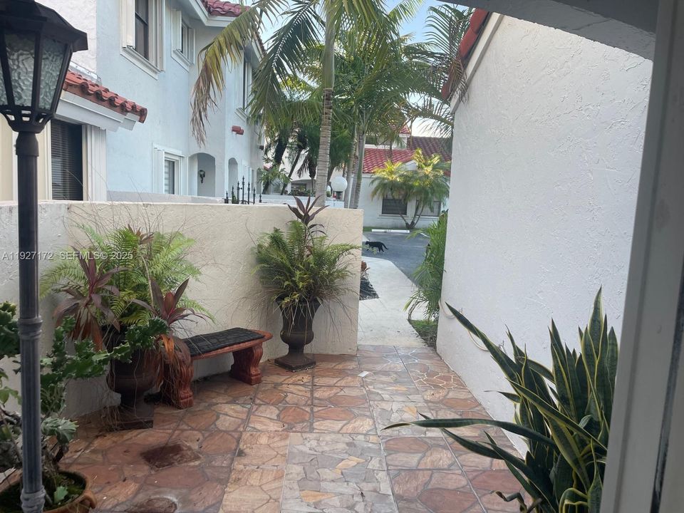 Front garden entrance