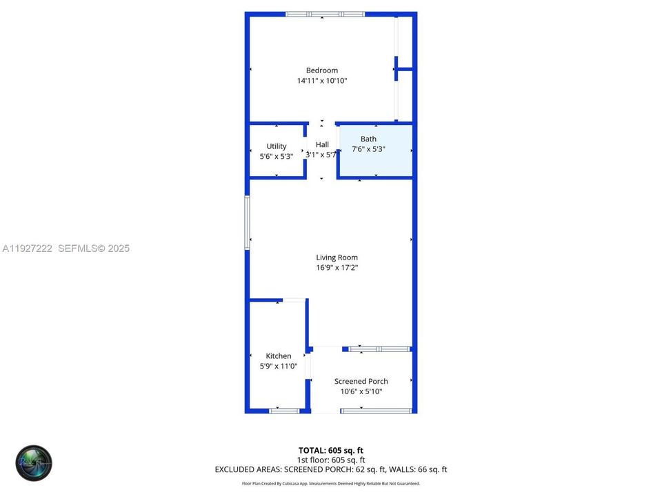 For Sale: $180,000 (1 beds, 1 baths, 700 Square Feet)