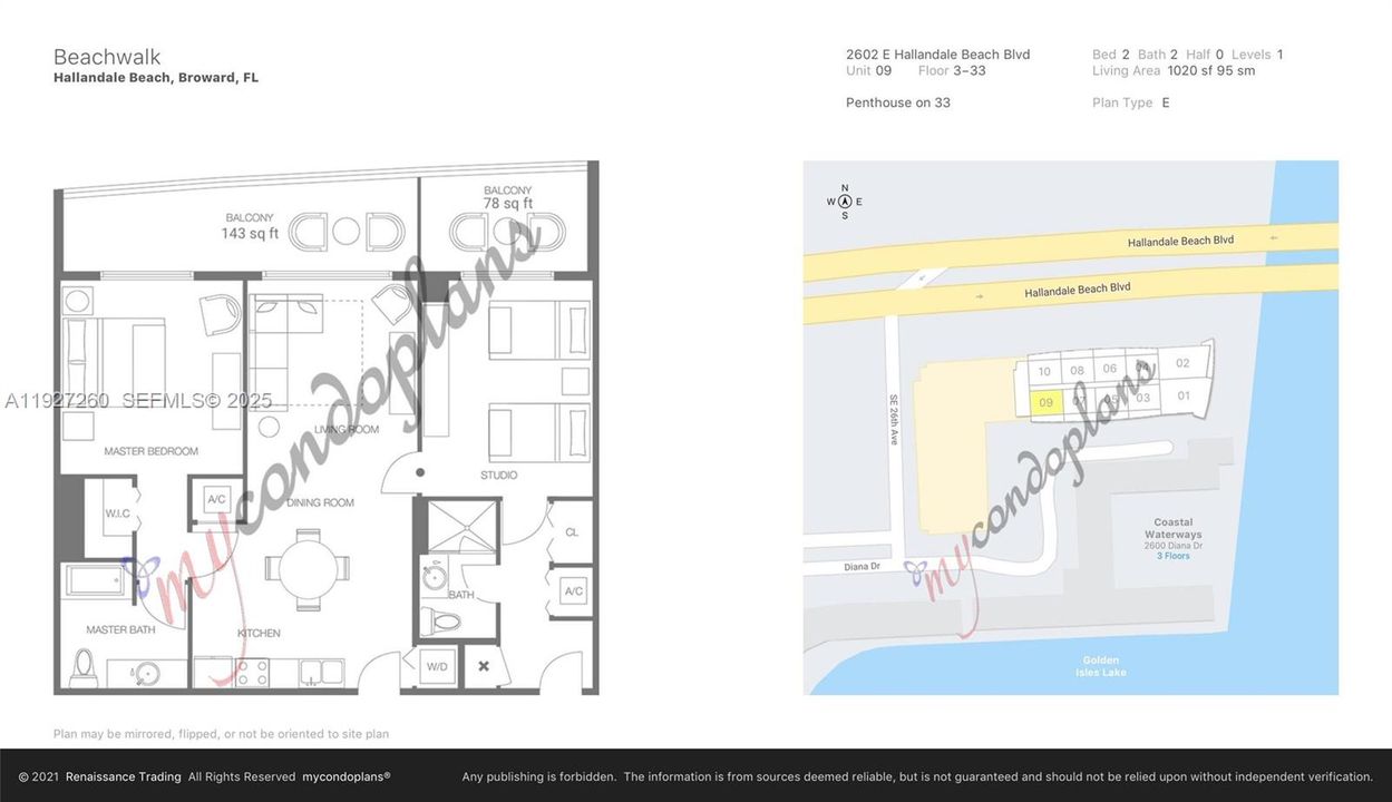 待售: $439,000 (2 贝兹, 2 浴室, 1020 平方英尺)