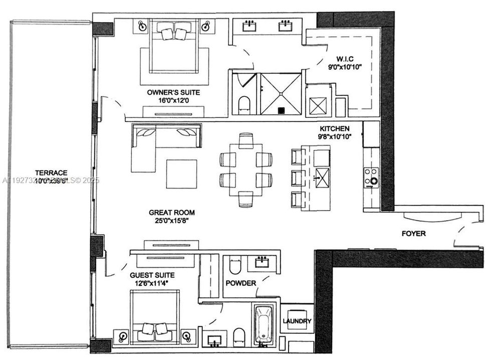 For Rent: $10,000 (2 beds, 2 baths, 1395 Square Feet)