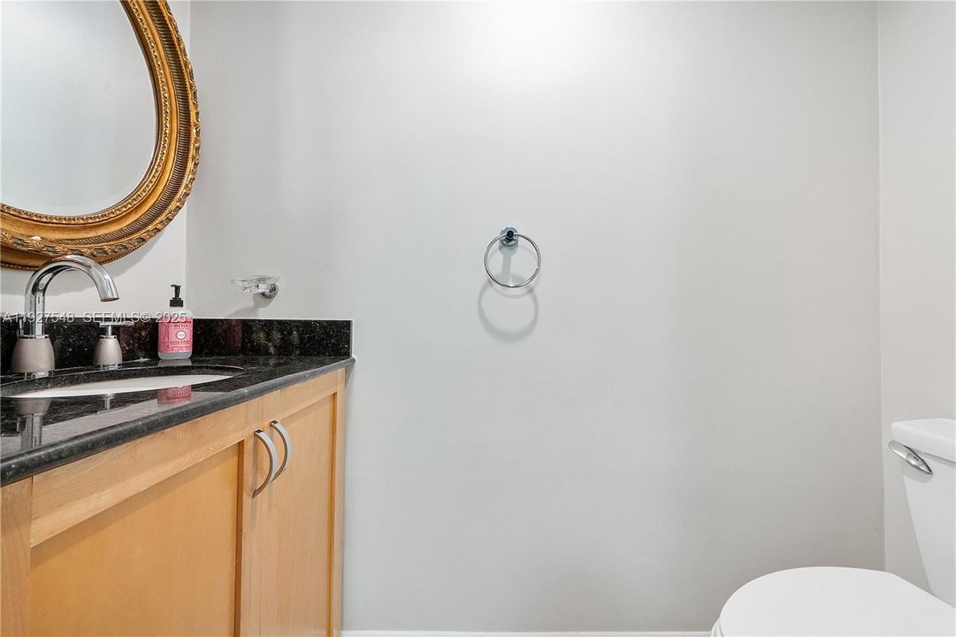 1/2 bath first floor