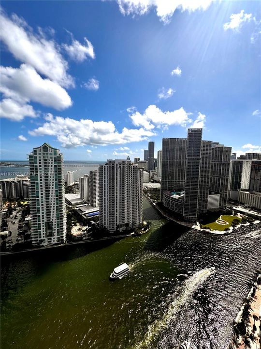 View of Brickell Key and Icon Brickell