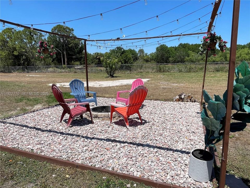 Fire pit area