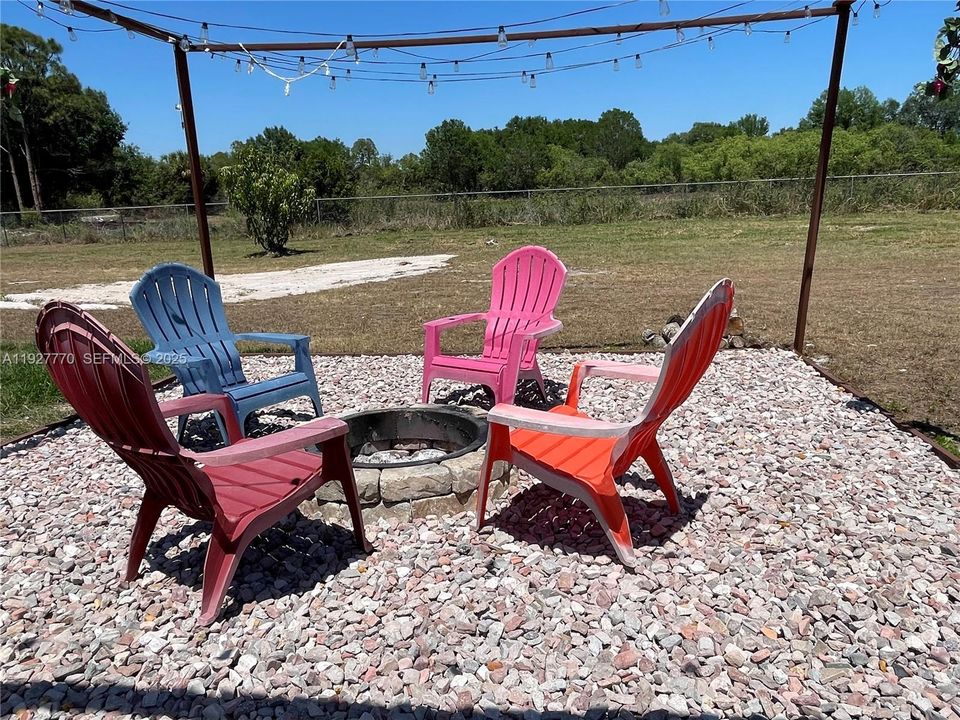 Fire pit area