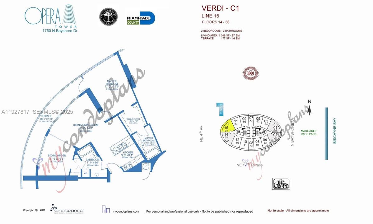 出租: $3,800 (2 贝兹, 2 浴室, 1048 平方英尺)
