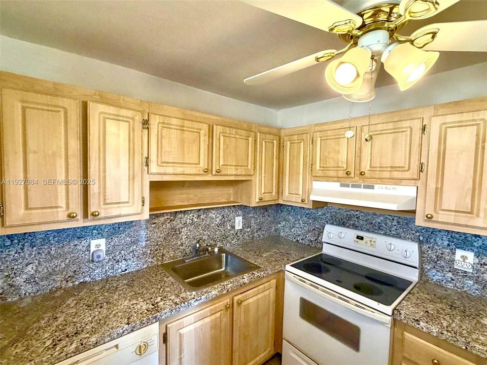 Granite counter tops and back splash
