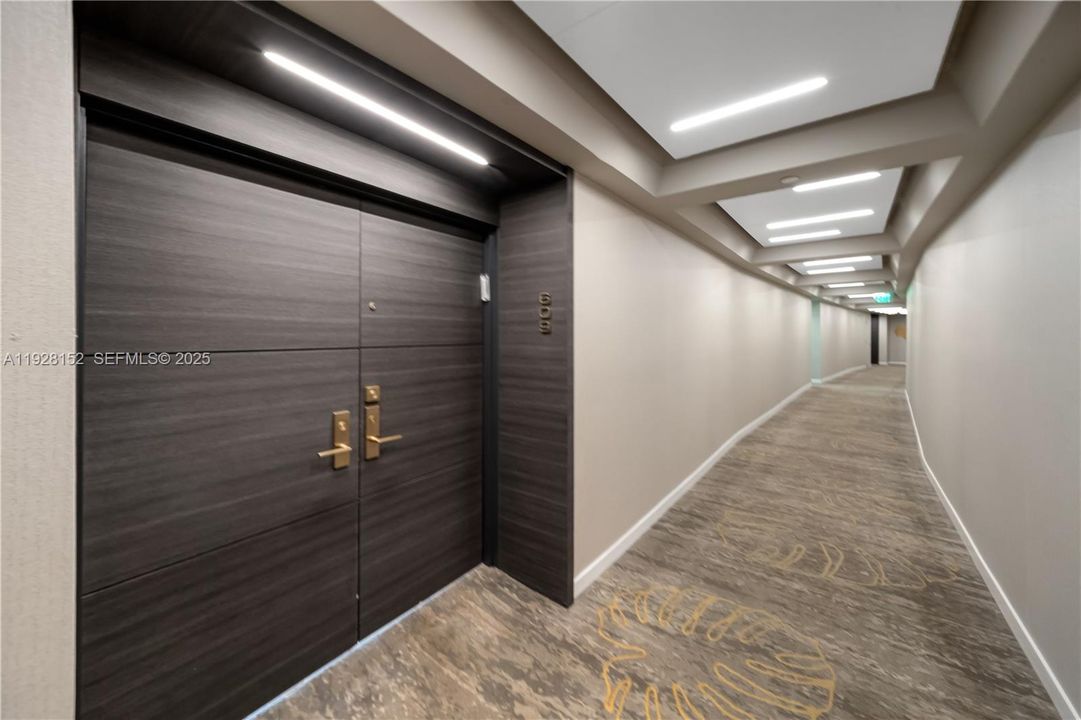 Entrance of apartment Corridor