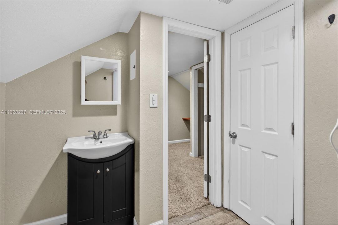 Third bathroom upstairs in the bonus room