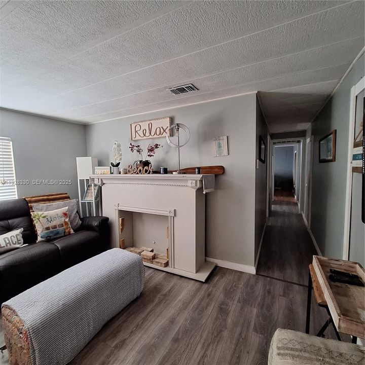 Living Area & Hallway View