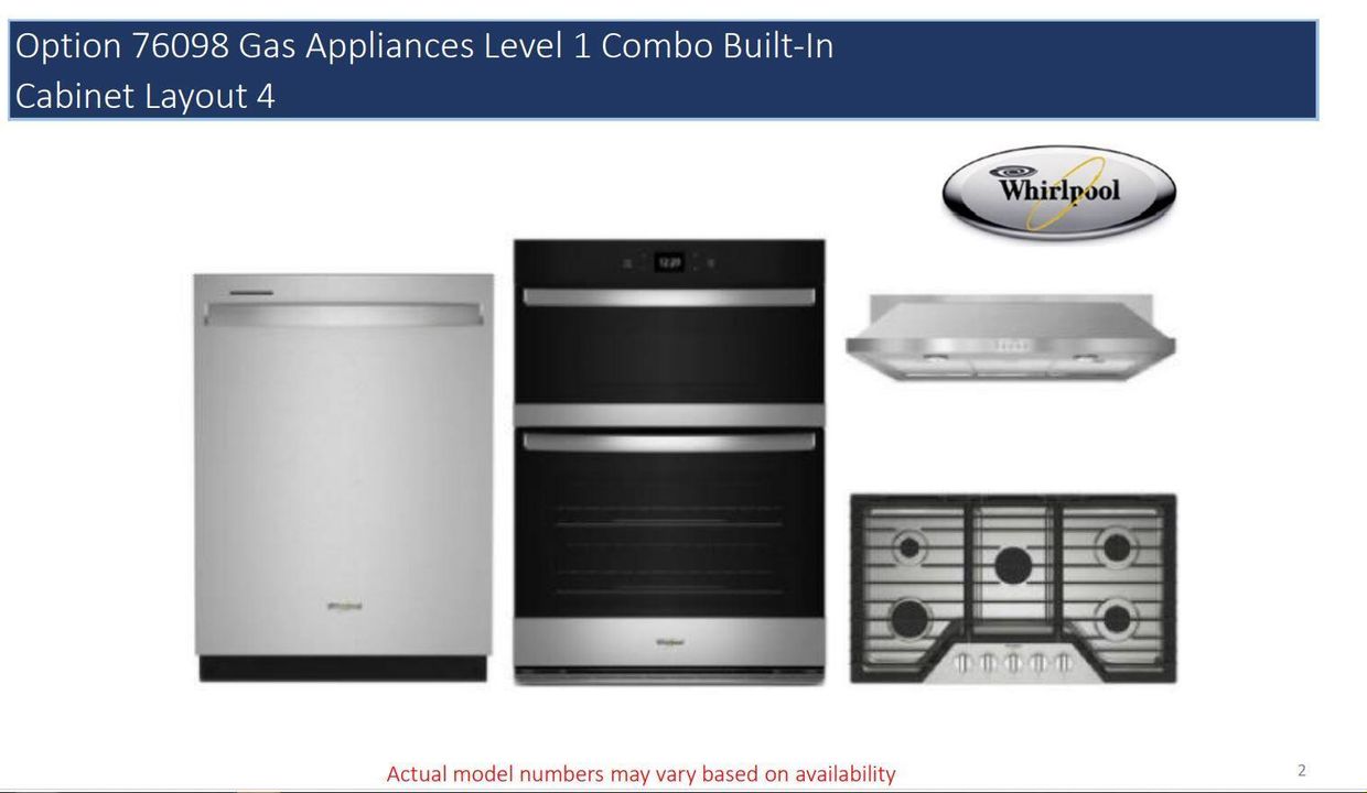 Included Appliance Package