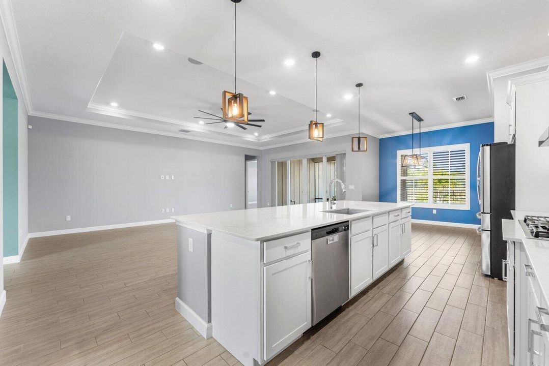 wide view of living space