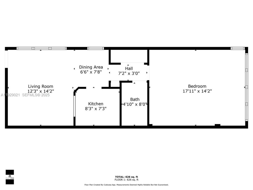 На продажу: $459,000 (1 спален, 1 ванн, 690 Квадратных фут)