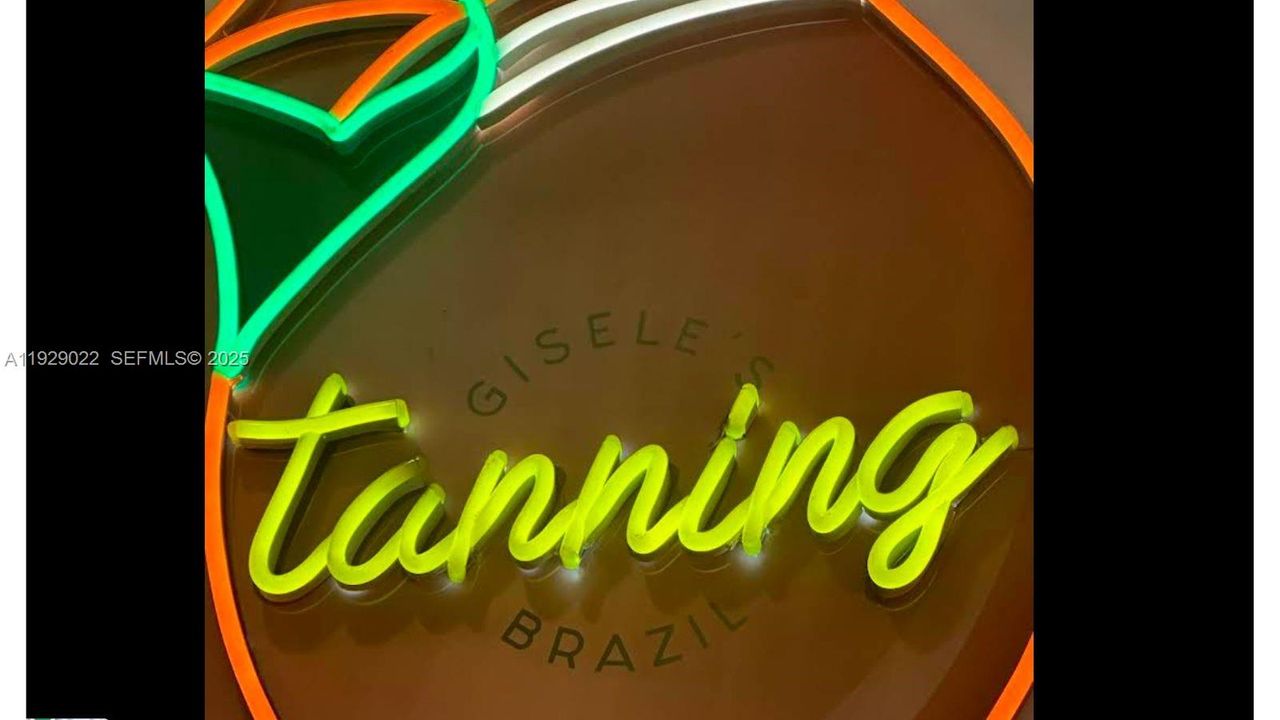 Tanning salon on premises