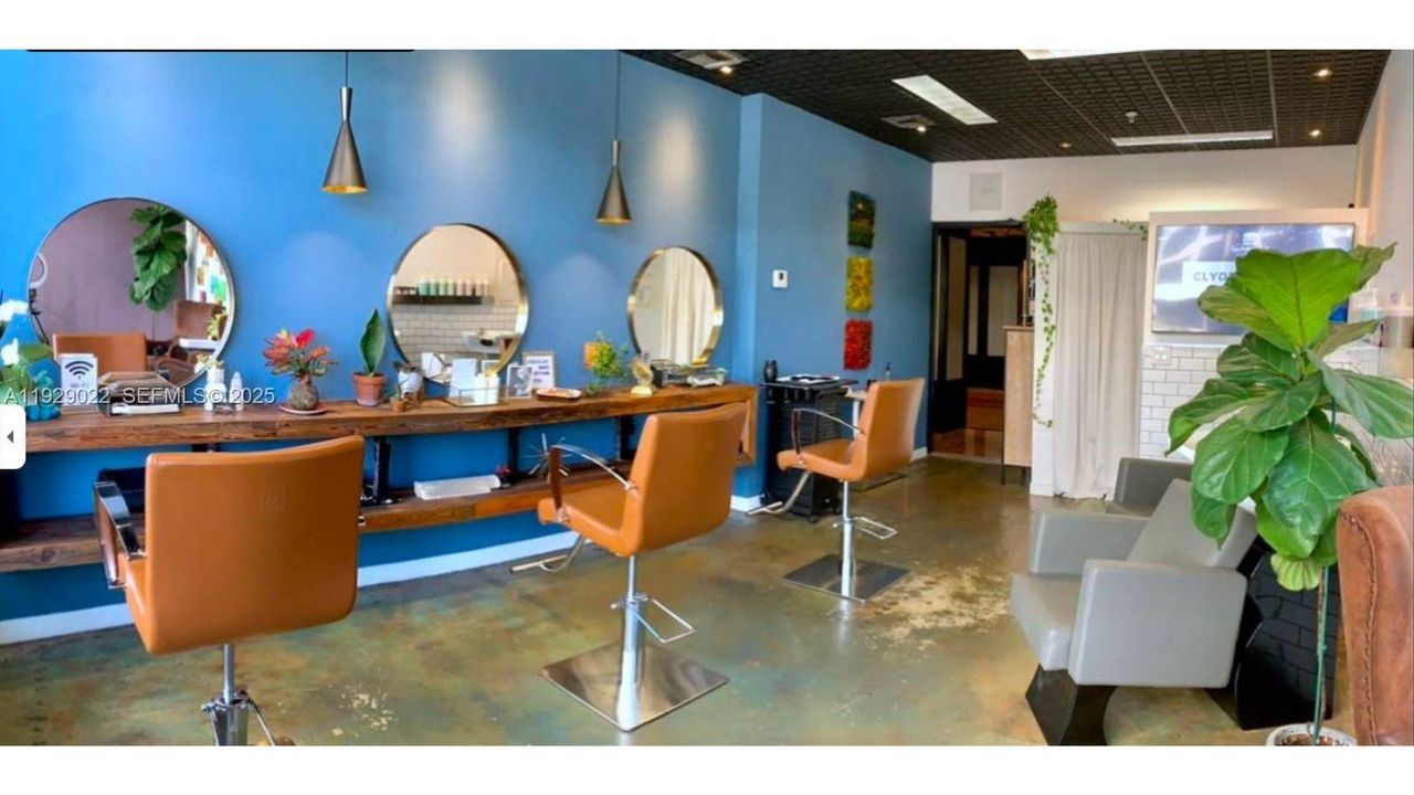 Full service salon on premises