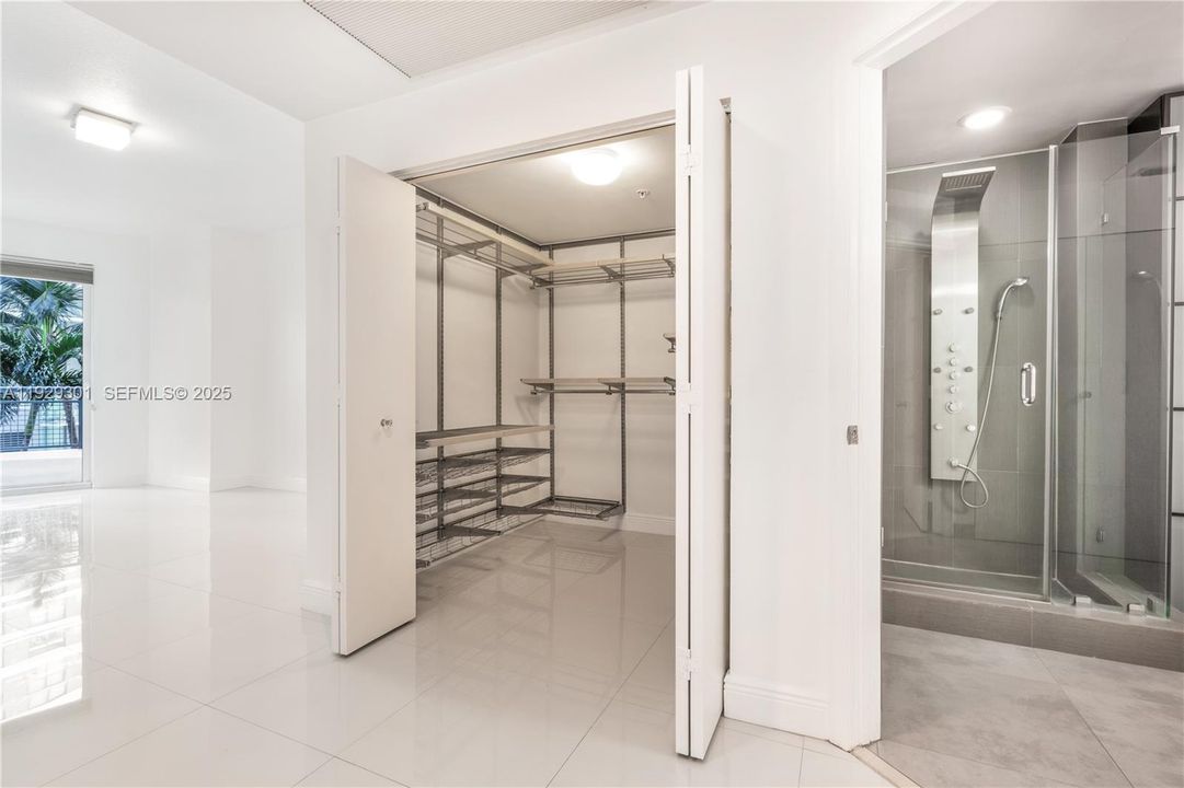 Master bed - closet and bathroom