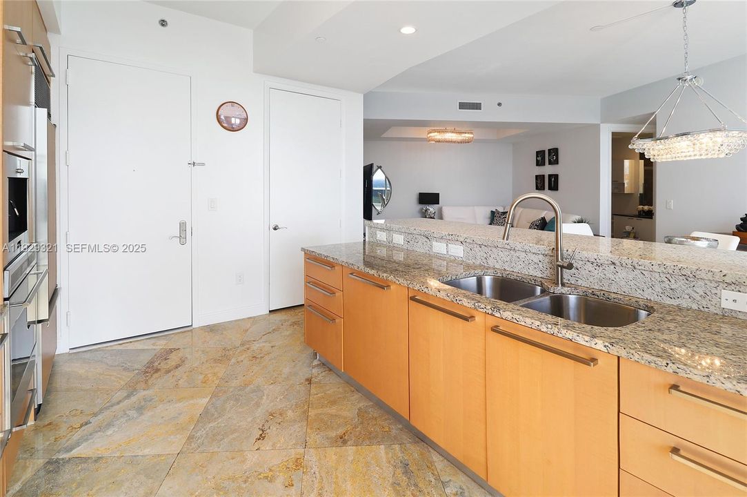 Open Kitchen w/Built In Storage