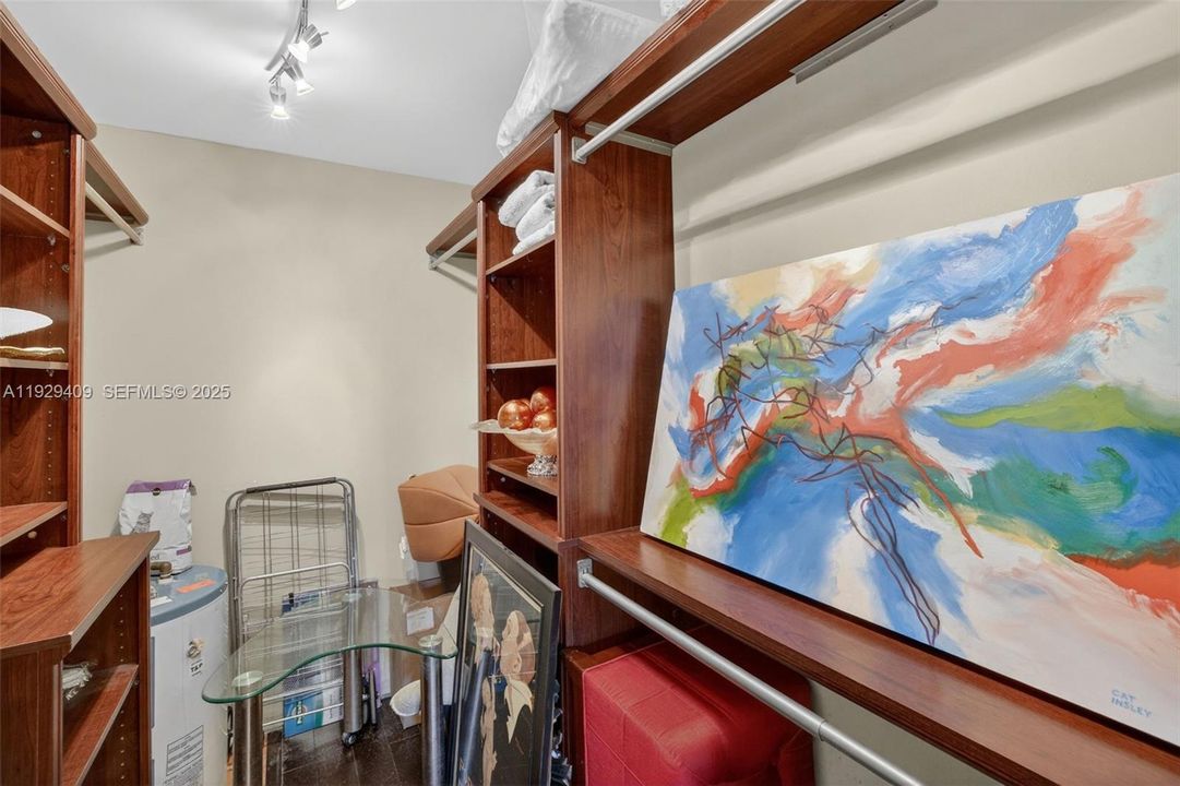 Primary closet - custom walk in