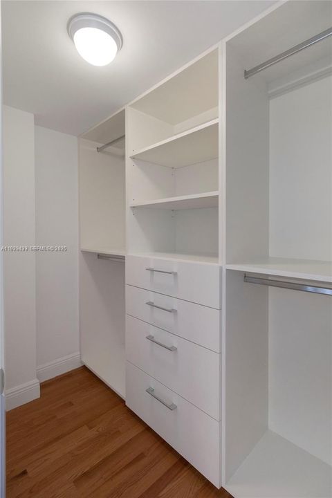 Customized primary closet