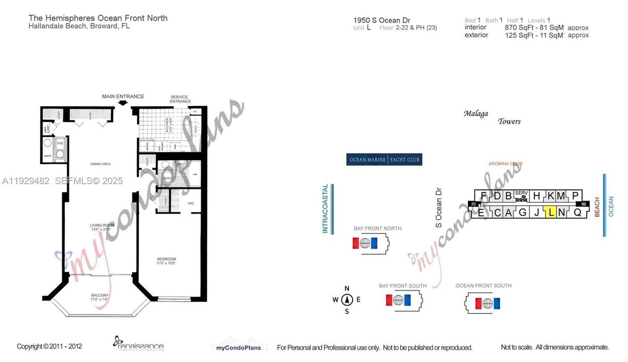 出租: $2,175 (1 贝兹, 1 浴室, 870 平方英尺)