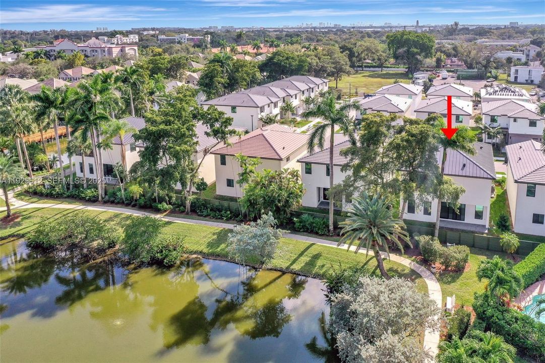 View to lake from next community