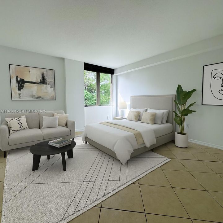 Image of Studio virtually staged.