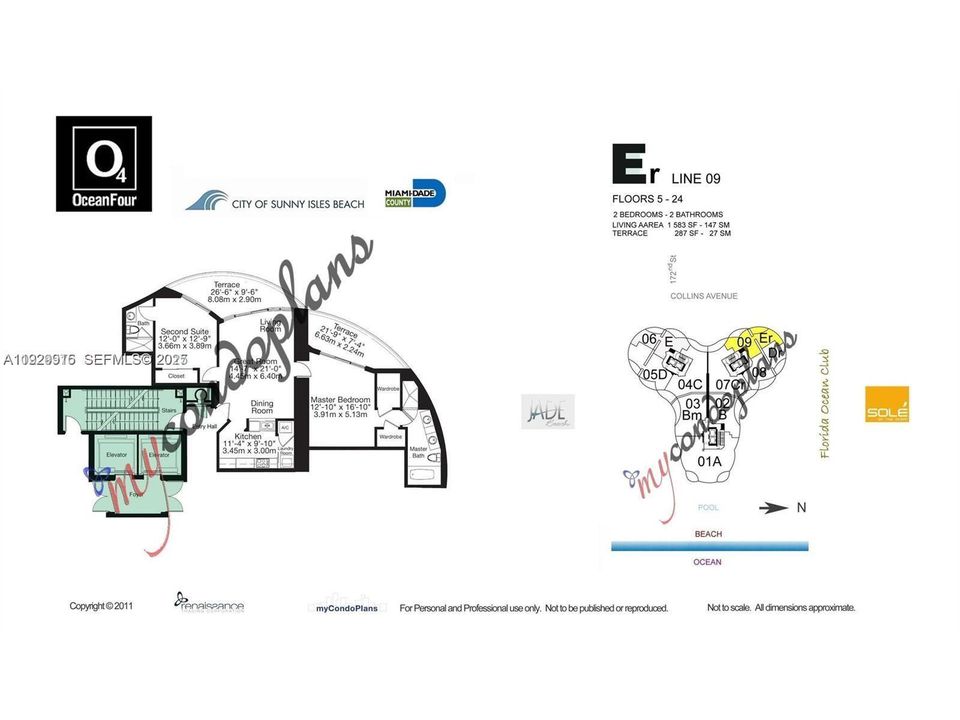 В аренду: $5,800 (2 спален, 2 ванн, 1301 Квадратных фут)