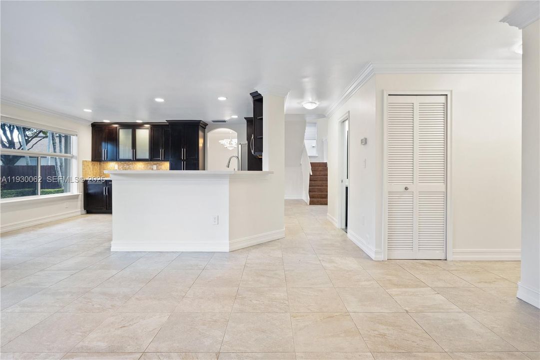 Kitchen view from the family room
