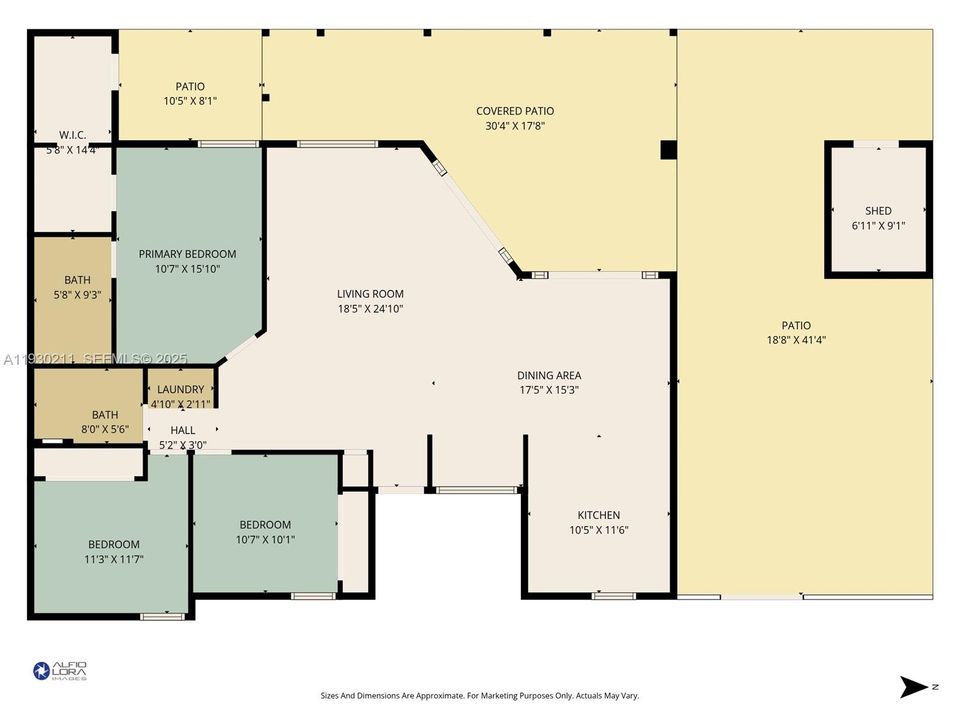 For Sale: $599,000 (3 beds, 2 baths, 1450 Square Feet)