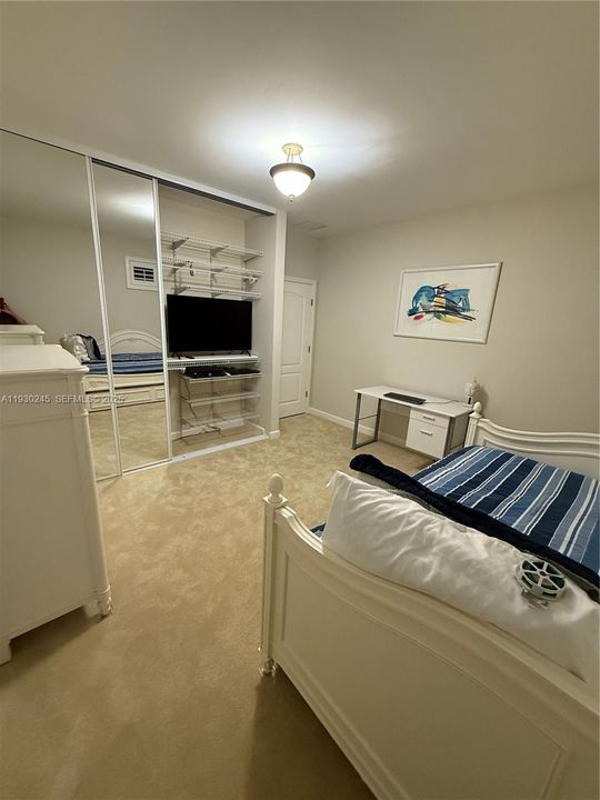 BEDROOM #4 (CLOSET/TV DOOR OPEN)