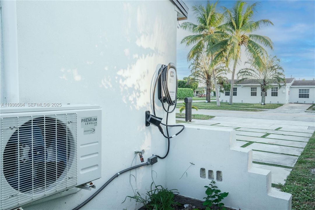EV Charger at front of the house