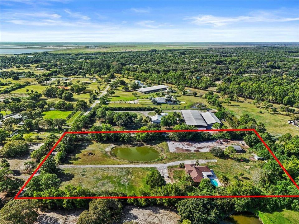 Aerial View or property 5 acres