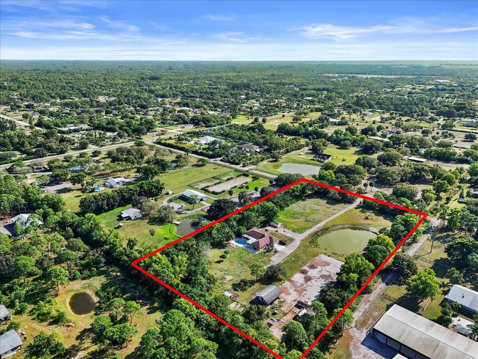 Aerial View or property 5 acres