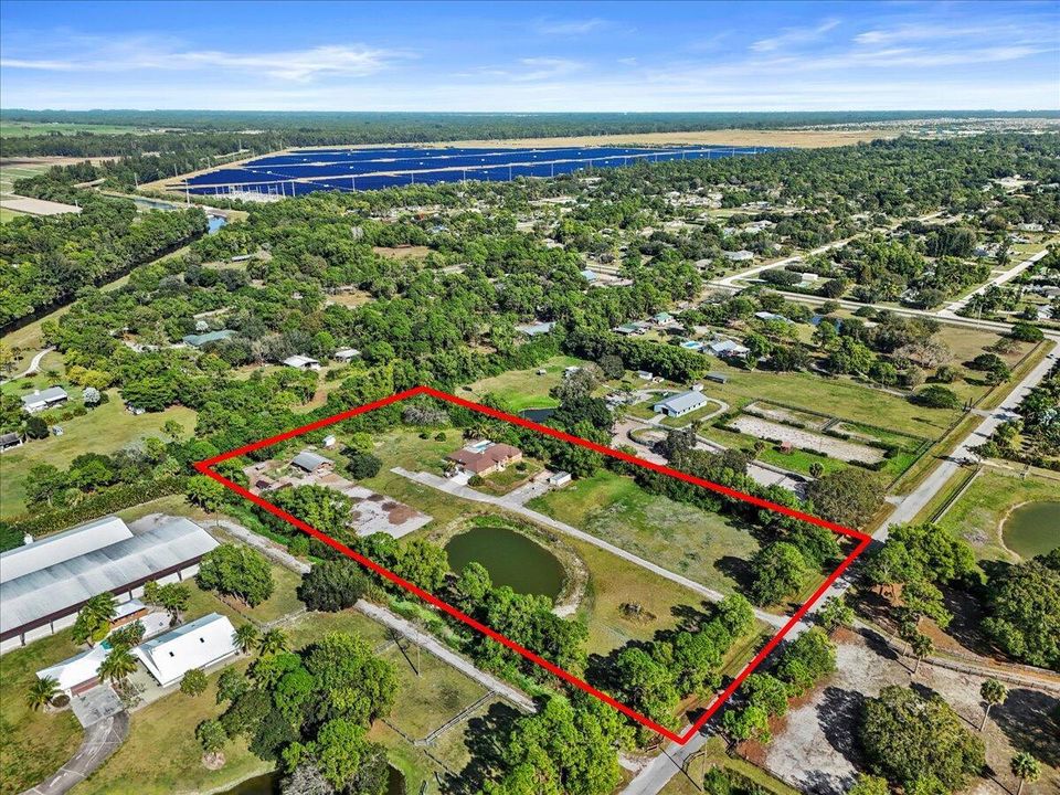 Aerial View or property 5 acres