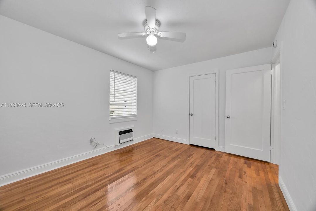 Each of the two bedrooms have beautiful wood floors.