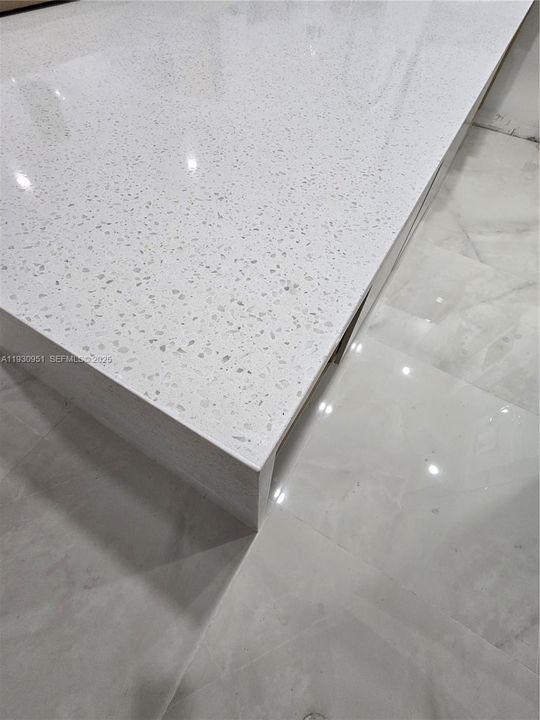 composite white countertop